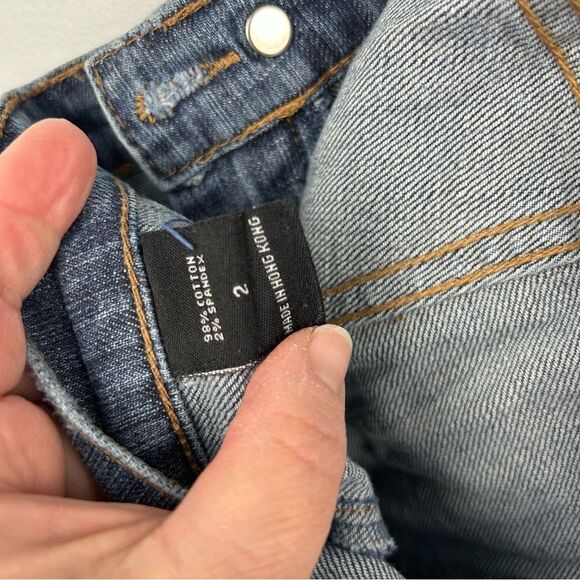 LondonJean Boot Cut Jeans Patch Pockets Retro Style Women’s Sz 2 - Picture 13 of 14